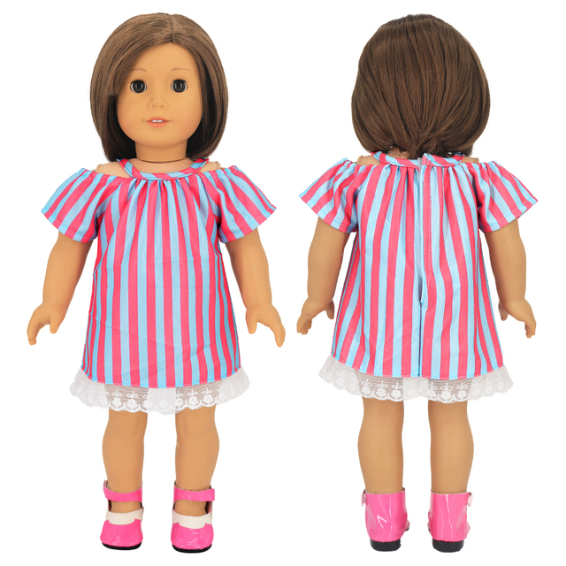 Lalka dla dzieci z ubrankami jednorożec sukienka/kombinezon, żywe 43 cm, Nenuco 35-42cm, odzież dla lalek - Wianko - 40