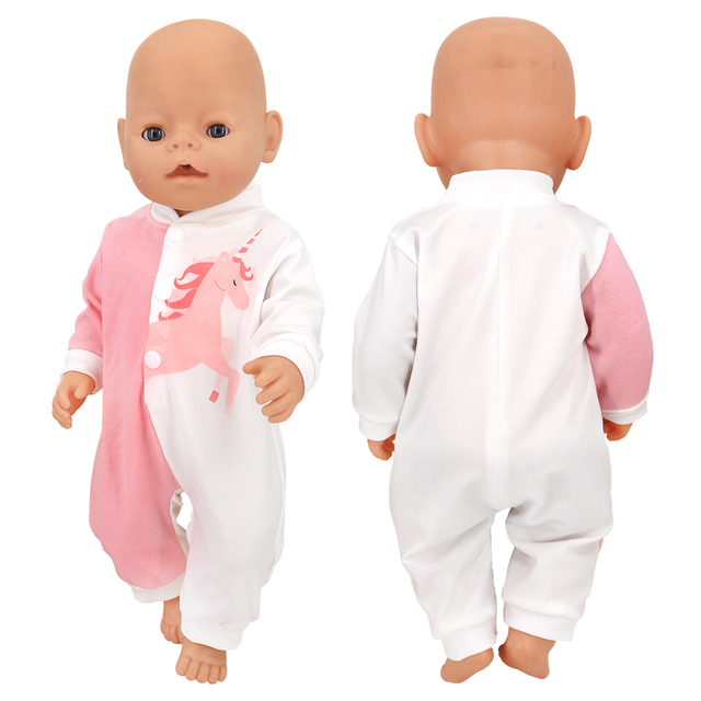 Lalka dla dzieci z ubrankami jednorożec sukienka/kombinezon, żywe 43 cm, Nenuco 35-42cm, odzież dla lalek - Wianko - 25