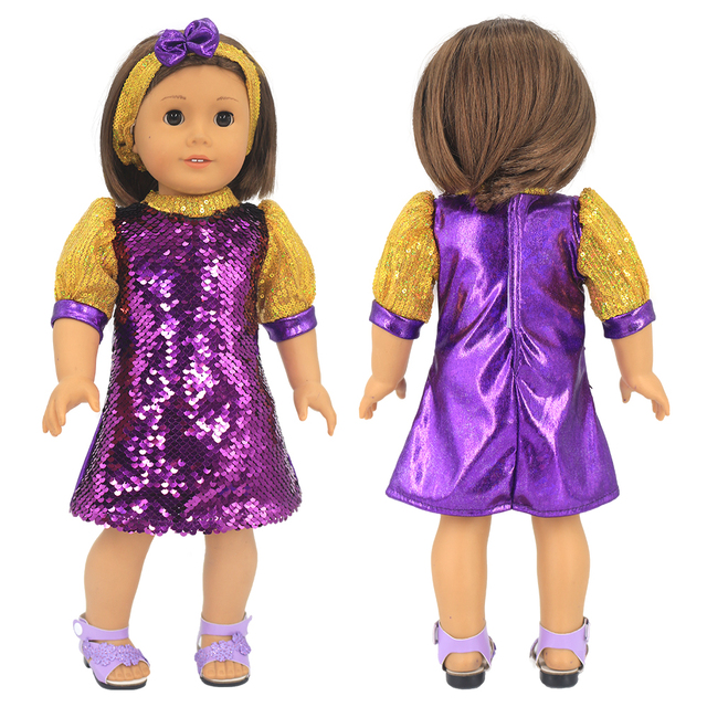 Lalka dla dzieci z ubrankami jednorożec sukienka/kombinezon, żywe 43 cm, Nenuco 35-42cm, odzież dla lalek - Wianko - 36