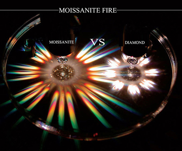 Moissanite DE Color VVS1 1ct, 6.5mm, idealny diamentowy krój, z raportem GRA - Wianko - 3
