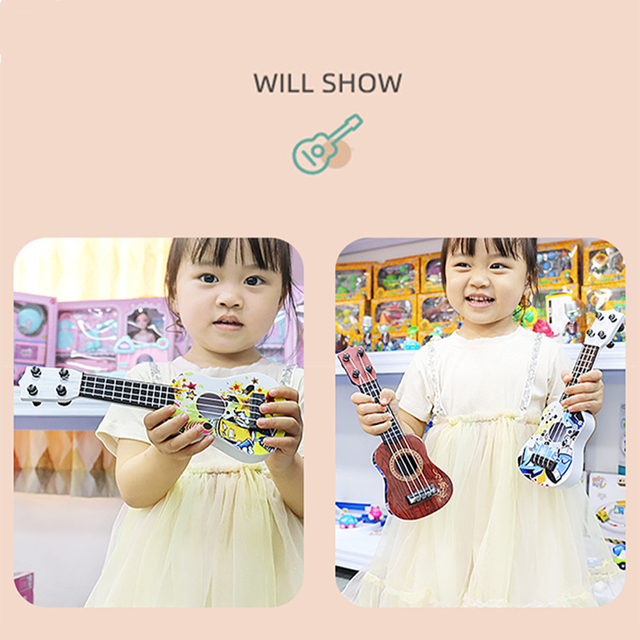 Dzieci Mini gitara 4 struny grywalna klasyczna Ukulele - instrumenty muzyczne dla początkujących wczesna edukacja - Wianko - 5