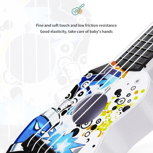 Dzieci Mini gitara 4 struny grywalna klasyczna Ukulele - instrumenty muzyczne dla początkujących wczesna edukacja - Wianko - 16