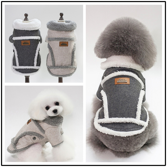 Płaszcz Pet Jack dla małych psów - dwunożny, bawełniany z podszewką - Wianko - 2