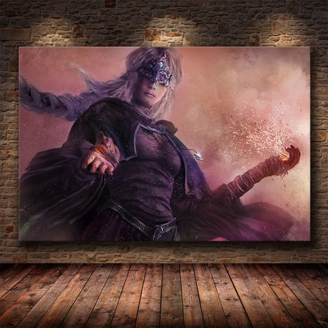 Obraz na płótnie Dark Souls 3 - Klasyczna gra, plakat Wall Art, charakter plakatów i druków dekoracyjnych do salonu, bez ramki - Wianko - 8