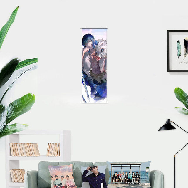 Plakat ściana Anime Demon Slayer i Jujutsu Kaisen, rysunek Nordic, płótno, malarstwo dekoracyjne do domu, biura i zabawki - Wianko - 3