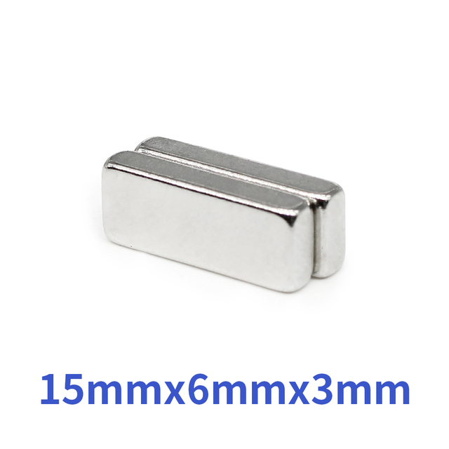 10/20/50/100/150/200/400 sztuk mocnych magnesów neodymowych N35 o wymiarach 15x6x3mm - Wianko - 2