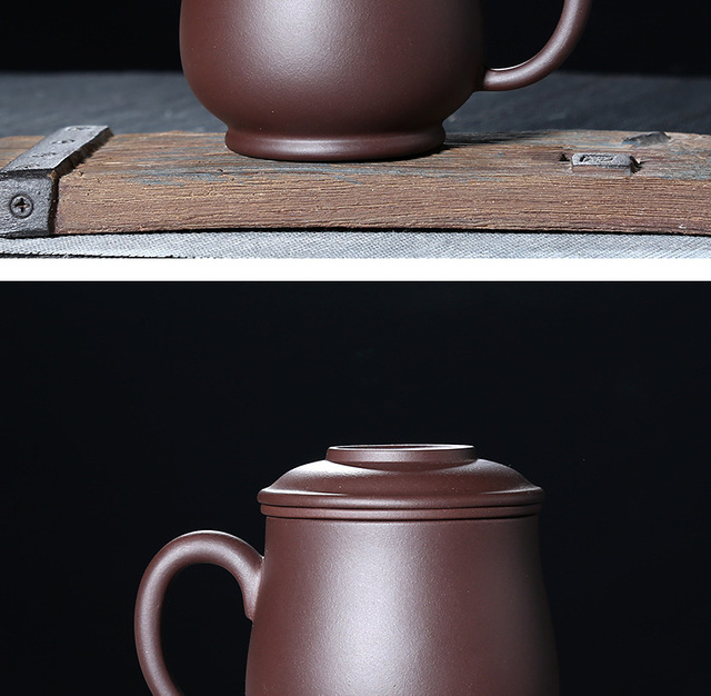 Kubki do herbaty ceramiczne YiXing Zi Sha o pojemności 470 ml: serwis Hand Made, styl retro, tradycyjna chińska herbata, biuro - Wianko - 24