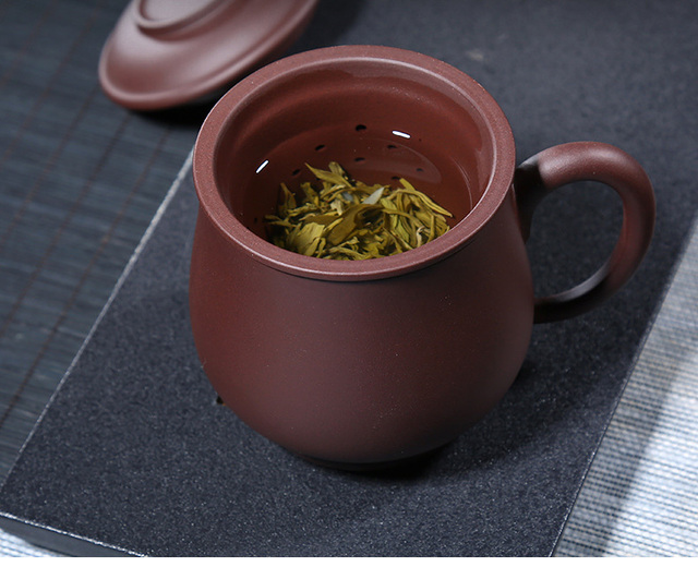 Kubki do herbaty ceramiczne YiXing Zi Sha o pojemności 470 ml: serwis Hand Made, styl retro, tradycyjna chińska herbata, biuro - Wianko - 13
