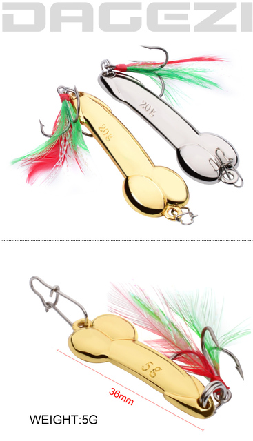 Przynęta wędkarska DAGEZI Metal Fishing Lure - solidna łyżka z piórkiem i Spinner Bait - Wianko - 1