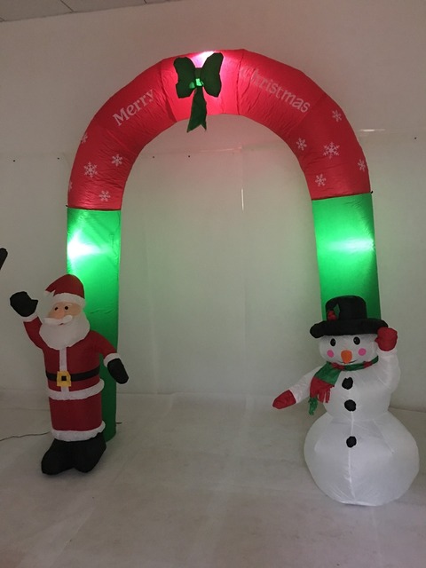 Nadmuchiwane bałwanki z pingwinem - oświetlane dekoracje świąteczne na zewnątrz - Wianko - 13