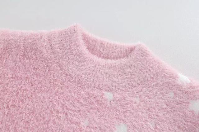 Nowy sweter dziecięcy zimowy, dla dziewczyny, zagęszczany, ciepły, na jesień i zimę - Wianko - 10