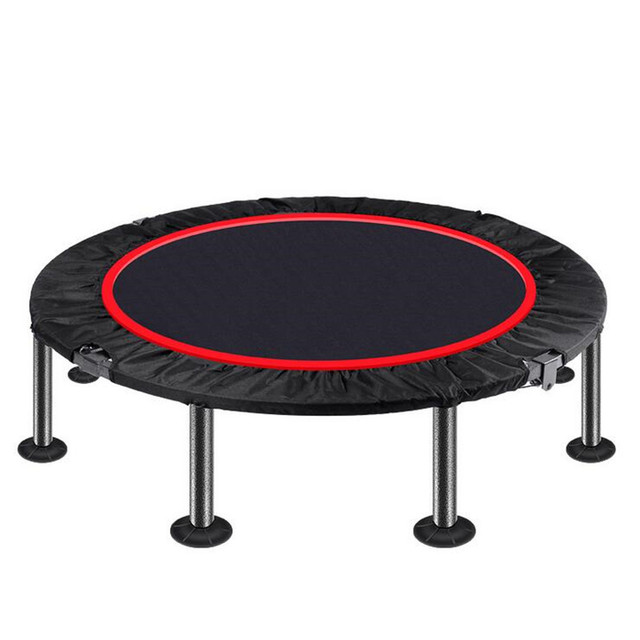 Składana trampolina o średnicy 40/48 cali do domowej siłowni - ćwiczenia fitness, okrągła, z podłokietnikiem - Wianko - 10