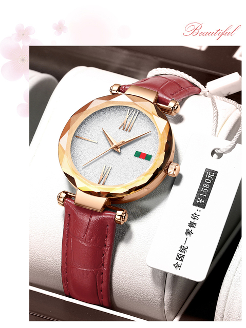 Zegarek damski CHENXI luksusowy, wodoodporny, skórzany, kwarcowy, różowe złoto - Wianko - 5