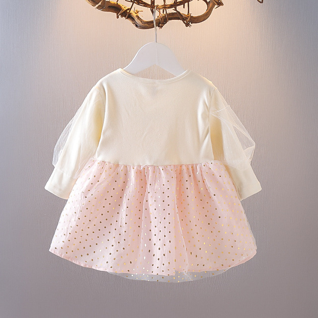Sukienka balowa dla dziewczynek z długim rękawem i cekinową przędzą - księżniczka, nowa jesienna kolekcja - Wianko - 12