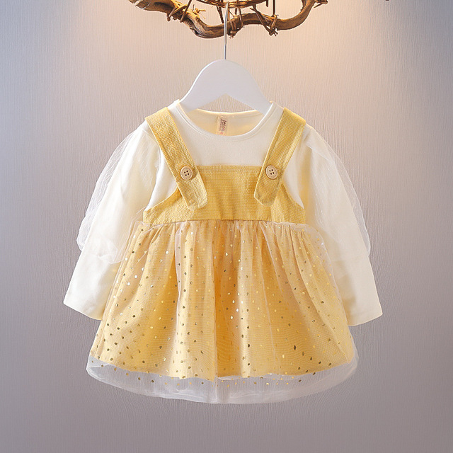 Sukienka balowa dla dziewczynek z długim rękawem i cekinową przędzą - księżniczka, nowa jesienna kolekcja - Wianko - 13