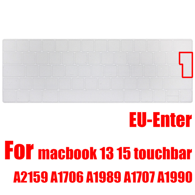 Pokrywa klawiatury dla Macbook Pro 13/15 Touch Bar - kolorowa ochronna obudowa A2159/A1707/A1706/A1989/A1990 - Wianko - 17