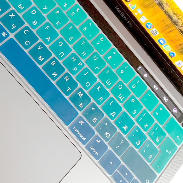 Pokrywa klawiatury dla Macbook Pro 13/15 Touch Bar - kolorowa ochronna obudowa A2159/A1707/A1706/A1989/A1990 - Wianko - 15