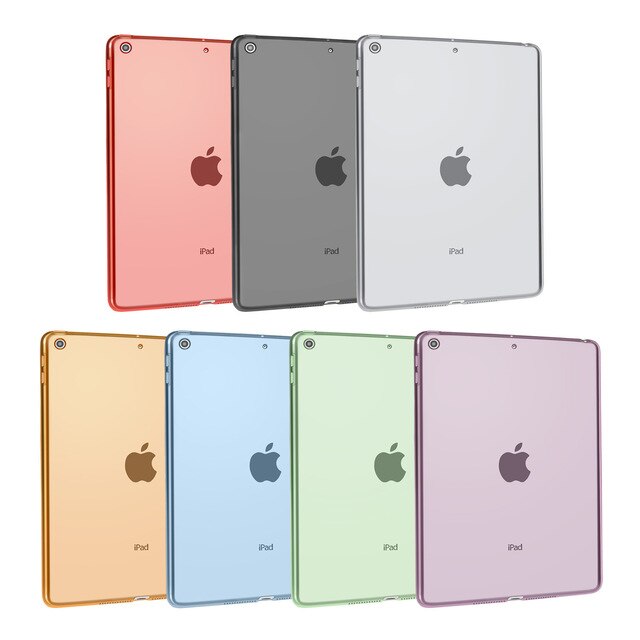 Etui TPU silikonowe przezroczyste do iPada 7/8/10.2/9.7/2020/5/6/10.9/2/3/4 Pro/Mini 2345, w kolorach tęczy - Wianko - 1