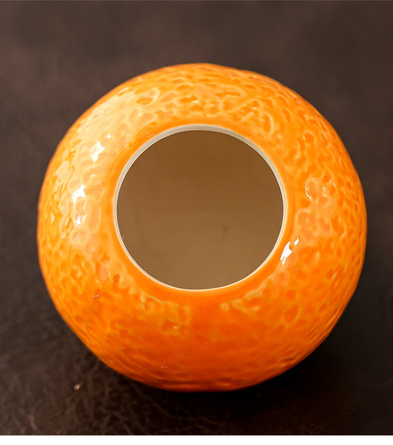 Pudełko na herbatę ceramiką w kolorze pomarańczowym, model Tieguanyin z przenośnym zamknięciem - Wianko - 9