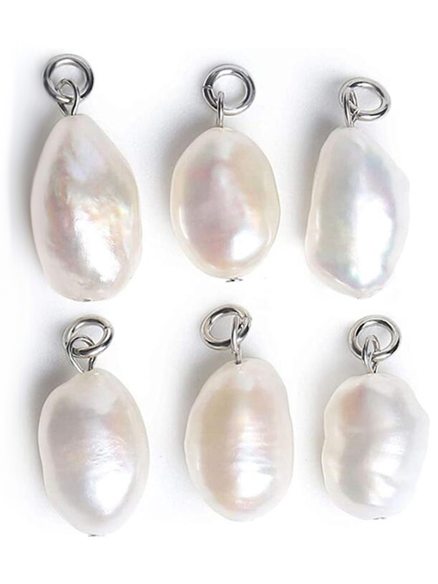 20 sztuk naturalne perły koraliki Crimp koraliki końcowe Charms wisiorek dla tworzenia biżuterii DIY - Wianko - 7