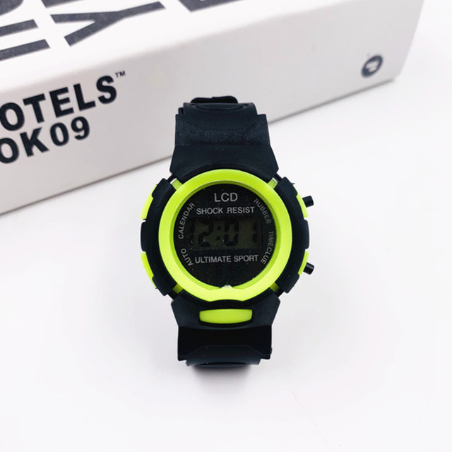 Zegarek elektroniczny dla dzieci z kolorowym wyświetlaczem LED, wodoodporny, wielofunkcyjny z podświetleniem i budzikiem - Wianko - 11