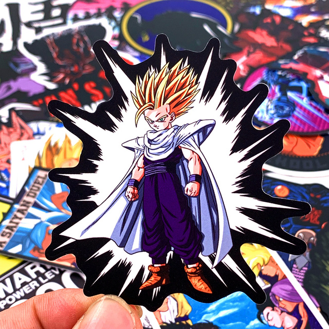 Naklejki Anime Dragon Ball Super Saiyan Goku - 5 stylów, 100 sztuk - Wianko - 15