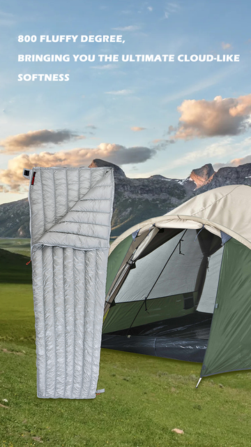 Śpiwór puchowy AEGISMAX Outdoor Camping E 800FP - ultralekki, trzysezonowy, gęsie puch, mumia - Wianko - 3