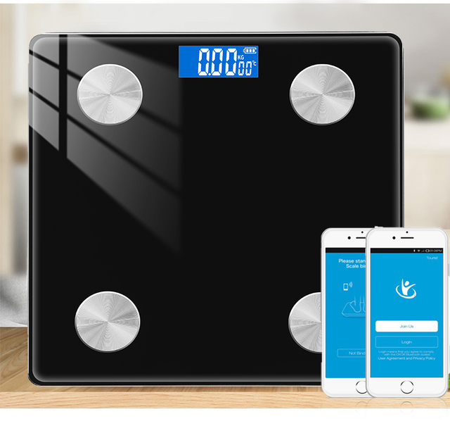Inteligentna waga łazienkowa z funkcją Bluetooth i przeciwwybuchowym wykończeniem, precyzyjne ważenie do 0,01g, waga wewnętrzna o smukłej konstrukcji do monitorowania zdrowia w domu - Wianko - 8