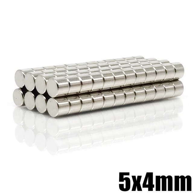 Permanentny neodymowy magnes N35, 5x4mm, 20/50/100/500/1000/2000 szt - Wianko - 3