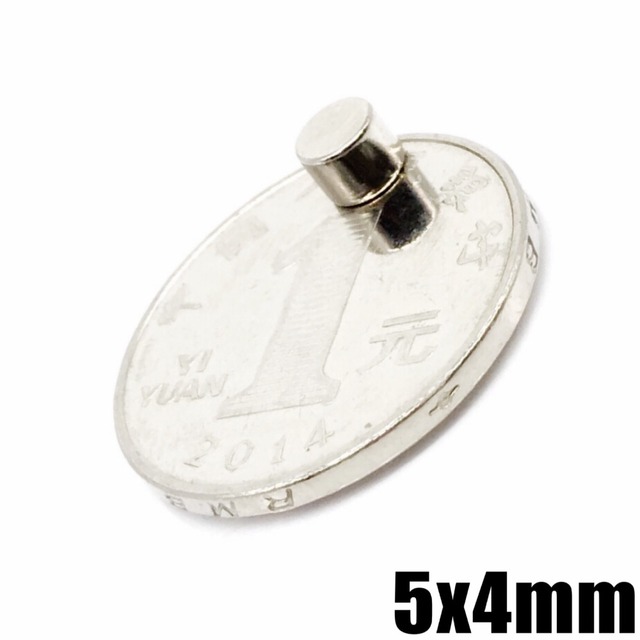 Permanentny neodymowy magnes N35, 5x4mm, 20/50/100/500/1000/2000 szt - Wianko - 6