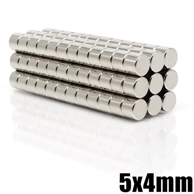 Permanentny neodymowy magnes N35, 5x4mm, 20/50/100/500/1000/2000 szt - Wianko - 4