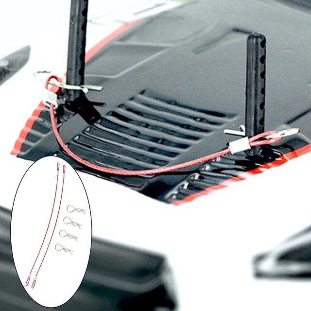 Uniwersalne metalowe klipsy do ciała R Pins Anti-lost Body Shell Wire do samochodów RC w skali 1/10 i 1/8 - dekoracja pojazdu DIY - Wianko - 2