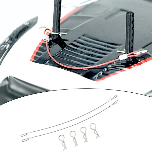 Uniwersalne metalowe klipsy do ciała R Pins Anti-lost Body Shell Wire do samochodów RC w skali 1/10 i 1/8 - dekoracja pojazdu DIY - Wianko - 6