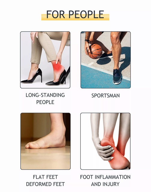 Ortopedyczna wkładka na płaskostopie do butów sportowych, pełna długość, unisex - Wianko - 2