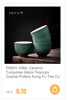 Filiżanka ceramiczna z turkusową glazurowaną powierzchnią, 45 ml, idealna do herbaty Kung Fu i picia napojów tradycyjnym stylem chińskim - Wianko - 4