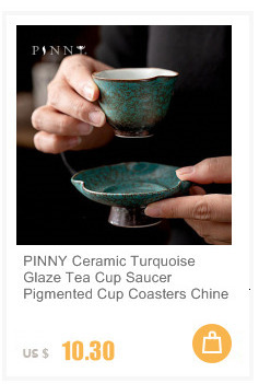 Filiżanka ceramiczna z turkusową glazurowaną powierzchnią, 45 ml, idealna do herbaty Kung Fu i picia napojów tradycyjnym stylem chińskim - Wianko - 5