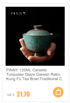 Filiżanka ceramiczna z turkusową glazurowaną powierzchnią, 45 ml, idealna do herbaty Kung Fu i picia napojów tradycyjnym stylem chińskim - Wianko - 2