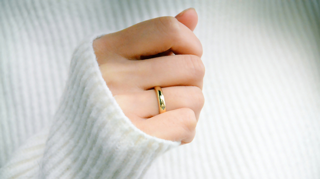 24K złote obrączki ślubne - oryginalne pierścionki wesele połyskujące, dla par - Wianko - 9