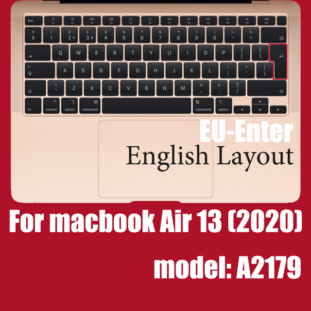 Pokrowiec na klawiaturę laptopa MacBook Air 13.3 skóra silikonowy kolorowy A2179 2020 - Wianko - 14