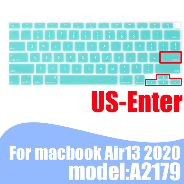 Pokrowiec na klawiaturę laptopa MacBook Air 13.3 skóra silikonowy kolorowy A2179 2020 - Wianko - 29