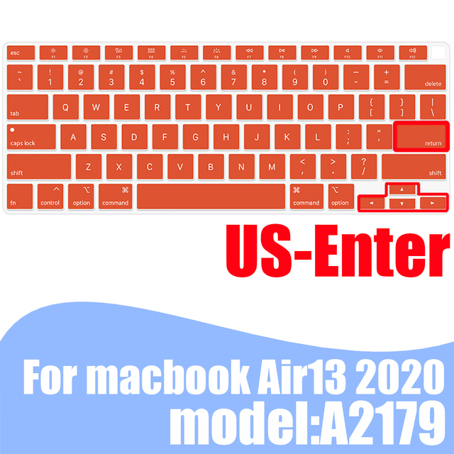 Pokrowiec na klawiaturę laptopa MacBook Air 13.3 skóra silikonowy kolorowy A2179 2020 - Wianko - 32