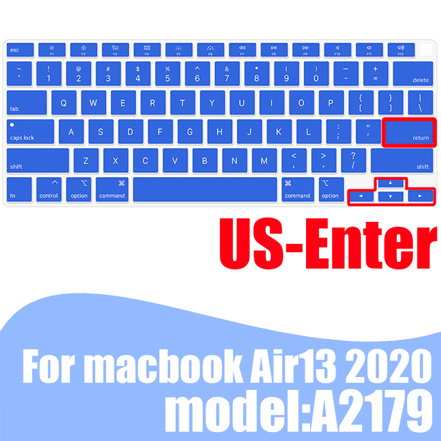 Pokrowiec na klawiaturę laptopa MacBook Air 13.3 skóra silikonowy kolorowy A2179 2020 - Wianko - 33