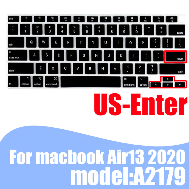 Pokrowiec na klawiaturę laptopa MacBook Air 13.3 skóra silikonowy kolorowy A2179 2020 - Wianko - 24