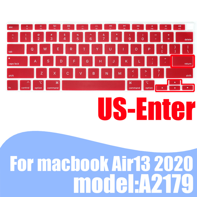 Pokrowiec na klawiaturę laptopa MacBook Air 13.3 skóra silikonowy kolorowy A2179 2020 - Wianko - 28