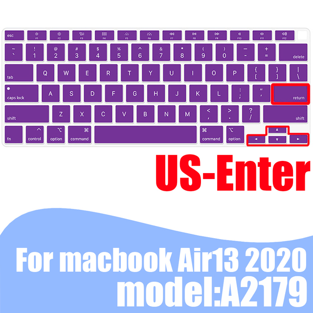 Pokrowiec na klawiaturę laptopa MacBook Air 13.3 skóra silikonowy kolorowy A2179 2020 - Wianko - 31