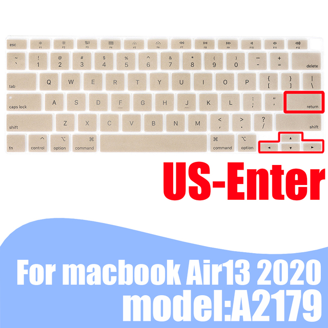Pokrowiec na klawiaturę laptopa MacBook Air 13.3 skóra silikonowy kolorowy A2179 2020 - Wianko - 25