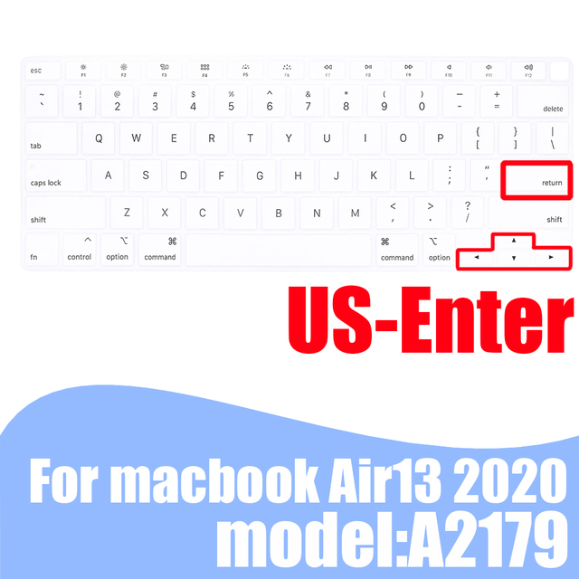 Pokrowiec na klawiaturę laptopa MacBook Air 13.3 skóra silikonowy kolorowy A2179 2020 - Wianko - 26