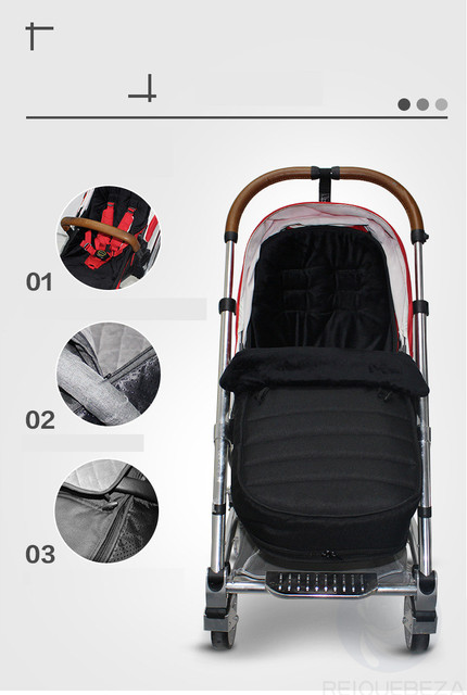Gruby, ciepły śpiwór bawełniany dla wózka dziecięcego - Wianko - 12