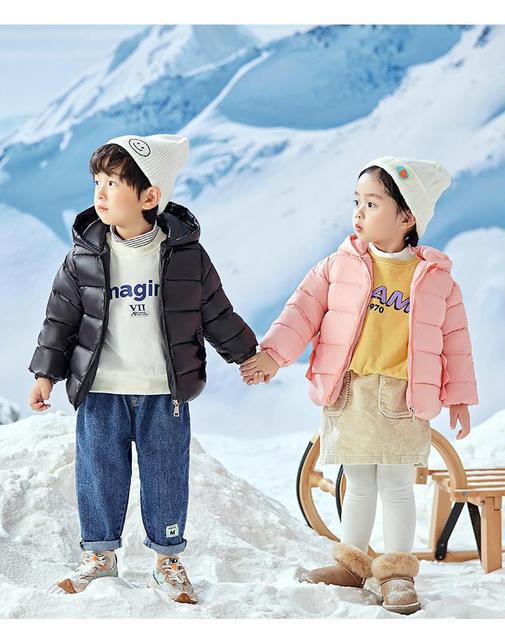 Zimowa ocieplana kurtka dla dzieci w kształcie dinozaura z kapturem, bawełniany płaszcz w kolorze cukierków - Overwear - Wianko - 12
