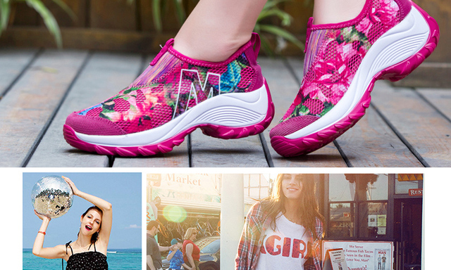 Nowości 2021 - Lato w płaskich butach platformowych dla kobiet - Casual Street Style dla eleganckiego i wygodnego wyglądu - Oddechowe - Wianko - 4